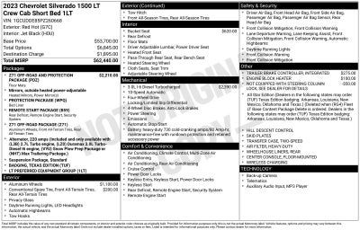 2023 Chevrolet Silverado 1500 LT Texas Edition