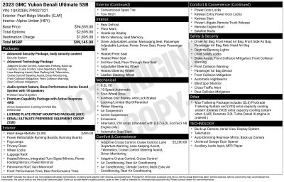 2023 GMC Yukon Denali Ultimate