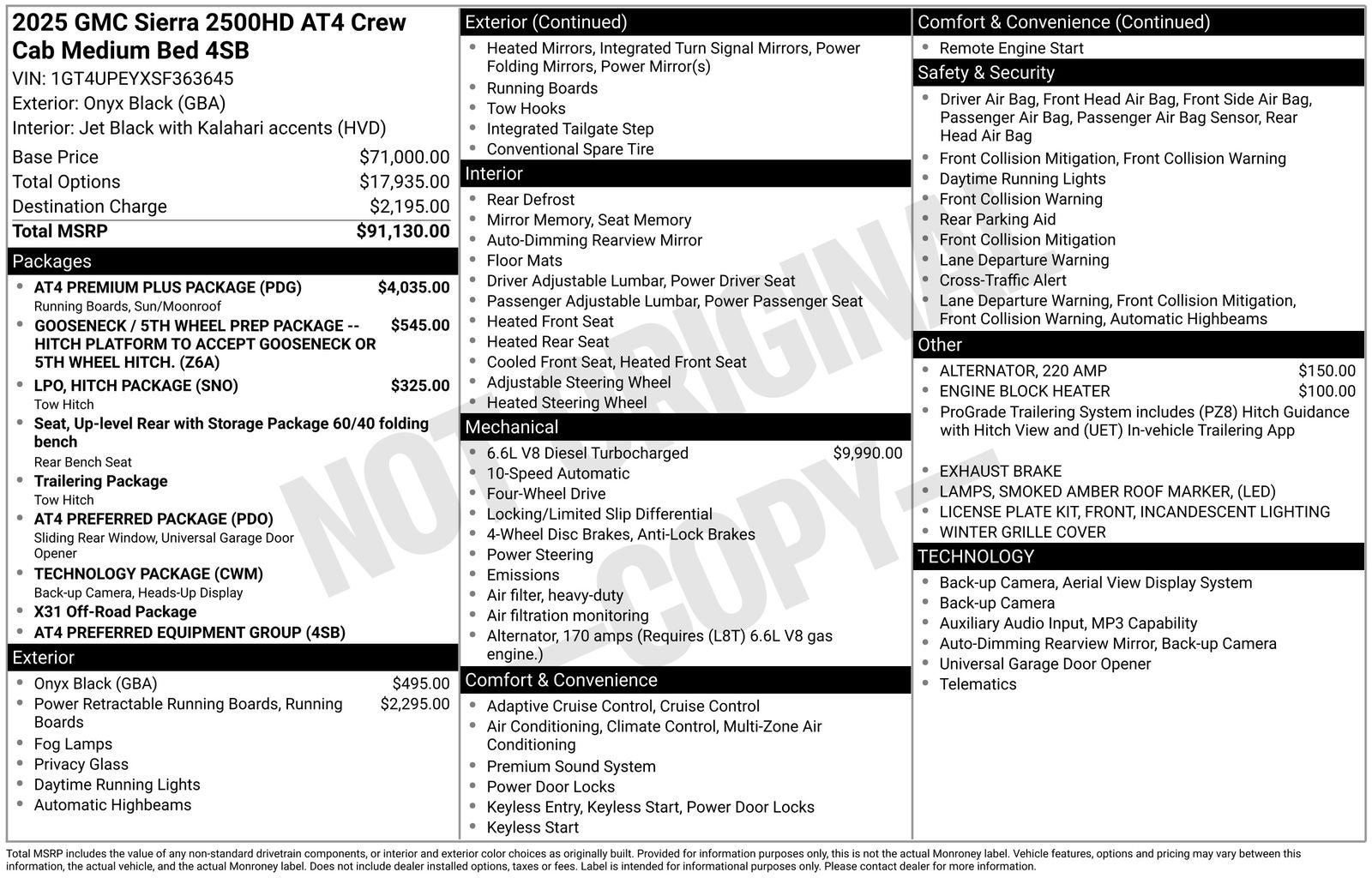 2025 GMC Sierra 2500HD AT4