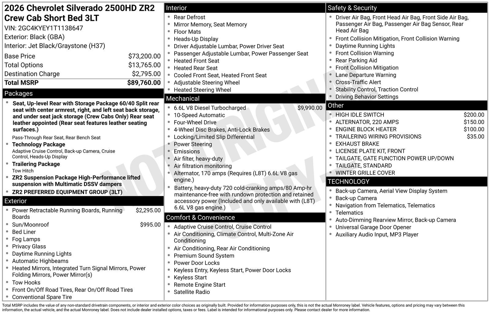 2026 Chevrolet Silverado 2500HD ZR2