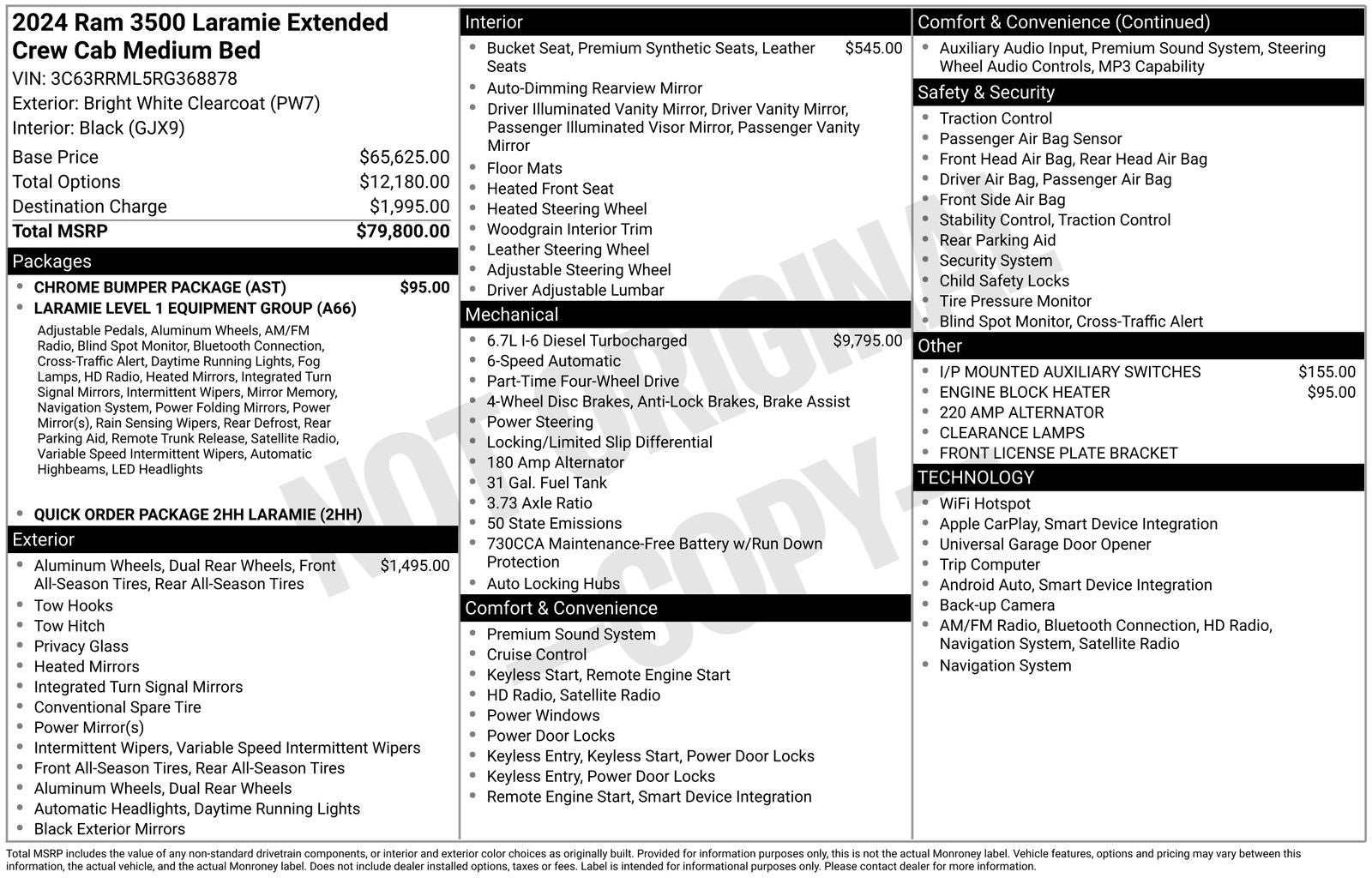 2024 RAM 3500 Laramie