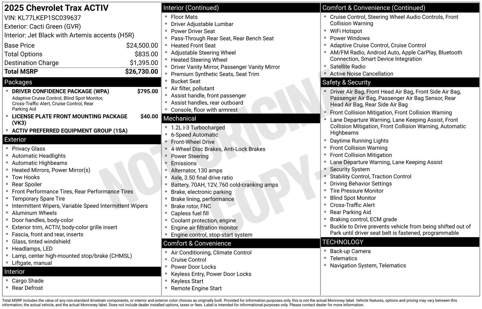 2025 Chevrolet Trax ACTIV