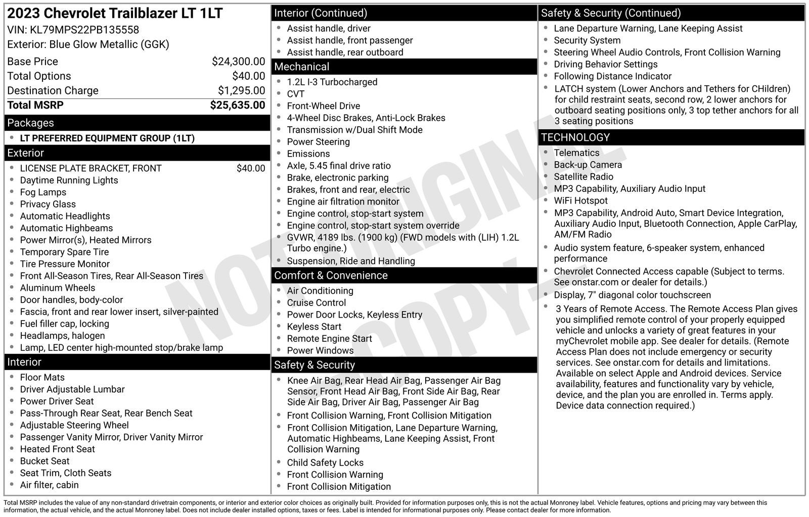 2023 Chevrolet TrailBlazer LT