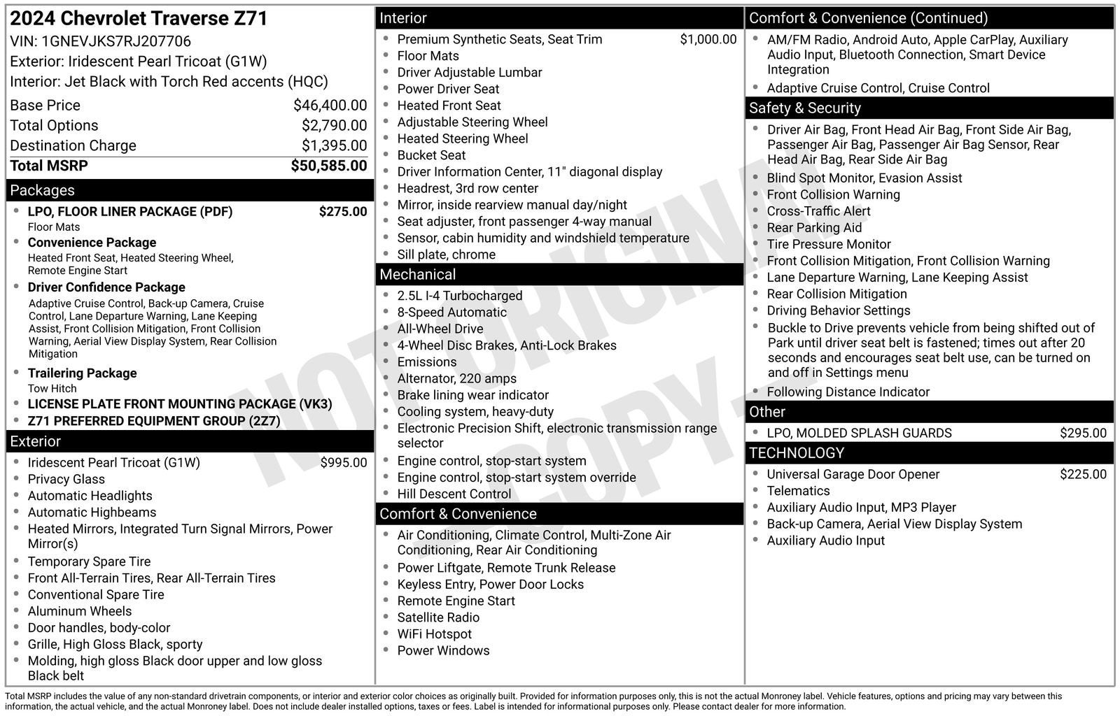2024 Chevrolet Traverse Z71