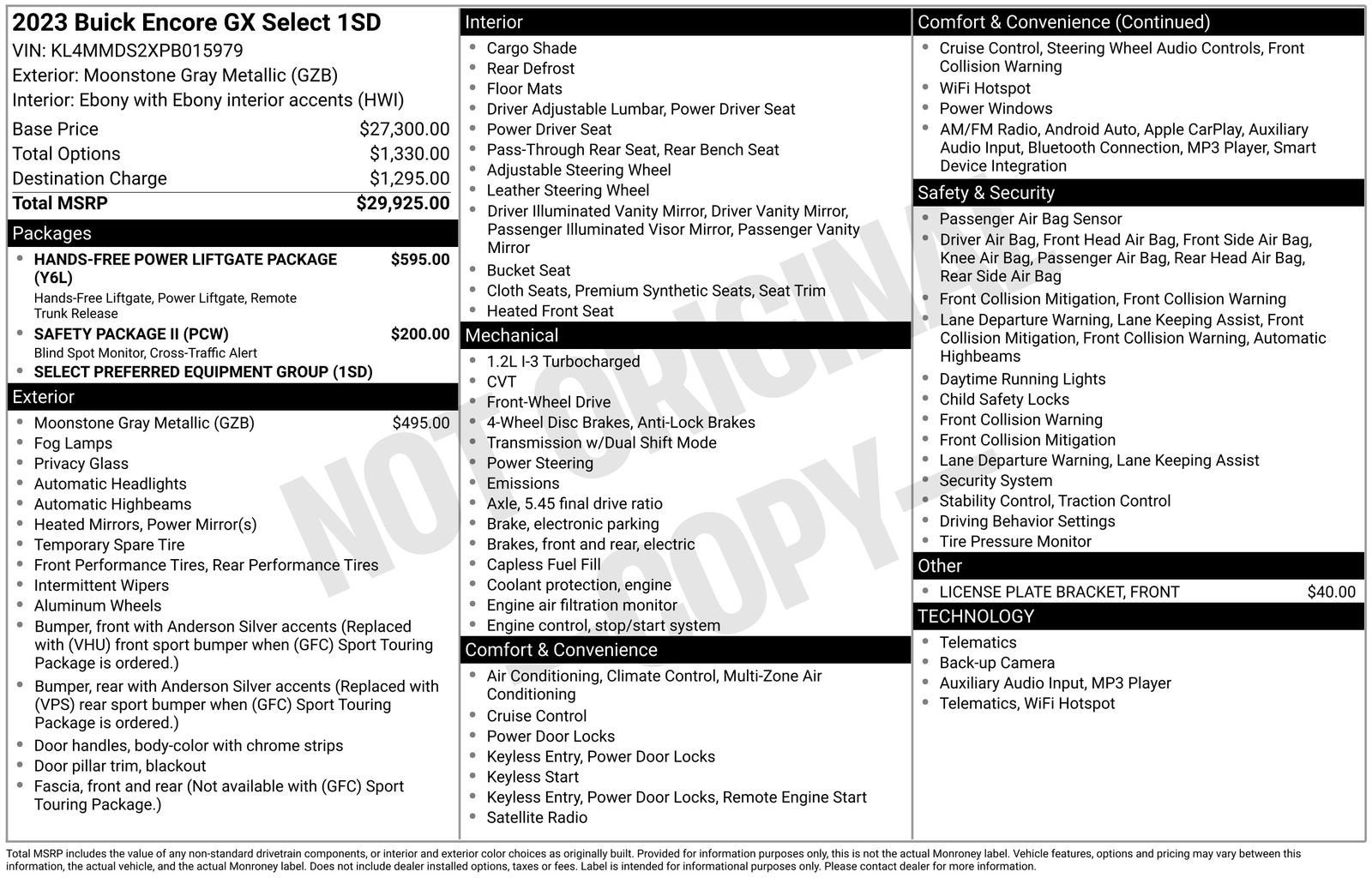 2023 Buick Encore GX Select