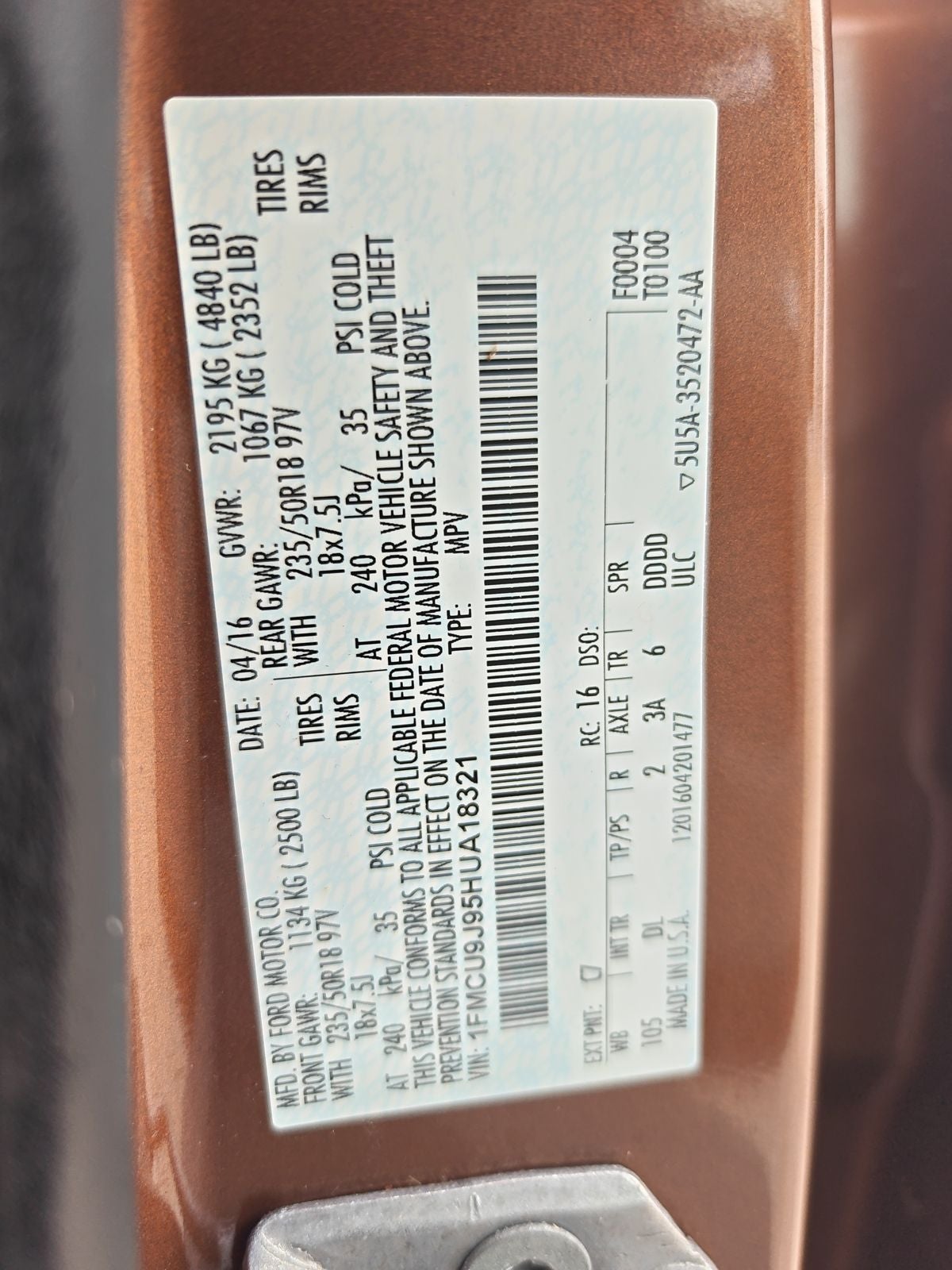 2017 Ford Escape Titanium