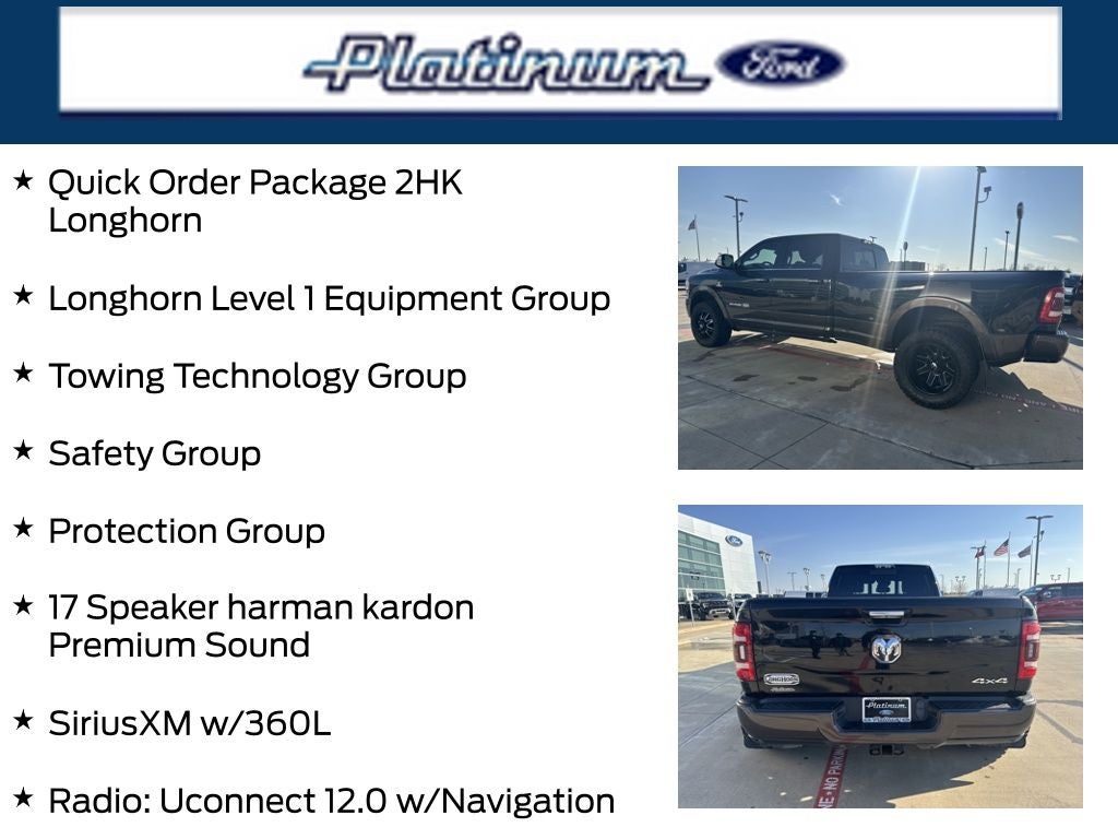 2020 RAM 3500 Laramie Longhorn