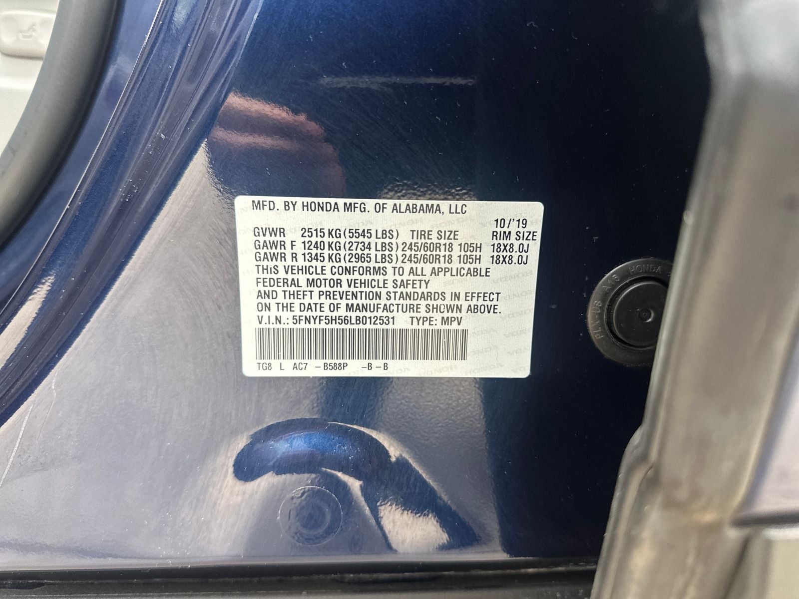 2020 Honda Pilot EX-L