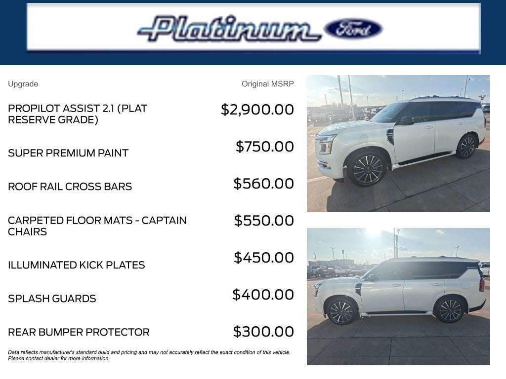 2025 Nissan Armada Platinum Reserve